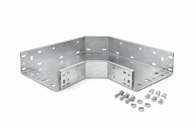 Угол для лотка горизонтальный 90град. 400х100 CPO 90 в компл. с крепежн. элемент. DKC 36045K 