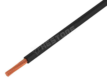 Провод H07V-K 1,5 BK м одножильный
