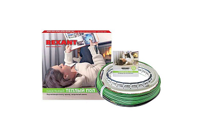 Комплект "Теплый пол" (кабель) двухжил. 150Вт 10м 0.9-1.2кв.м RND-10-150 в стяжку Rexant 51-0512-3