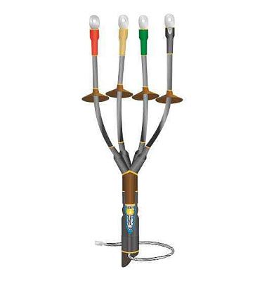 Муфта кабельная концевая наружн. установки 1кВ КНТпН 4х(150-240мм) с болт. наконечн. Нева-Транс Комплект 22020098 