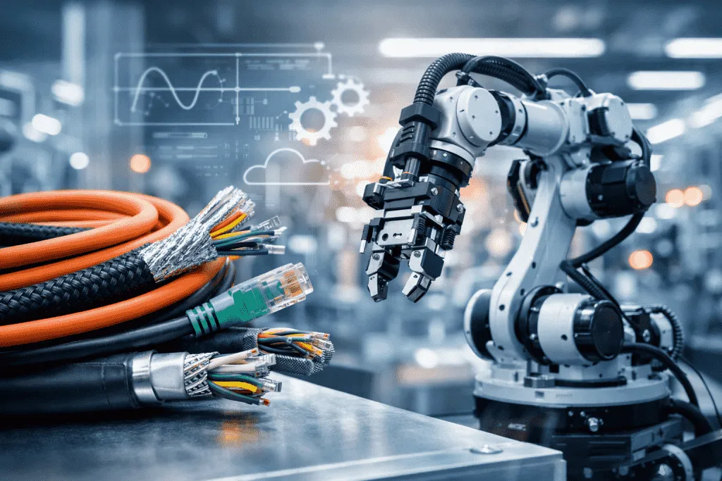 Кабель для манипулятора робота: виды, требования, марки<