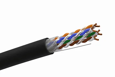 Кабель витая пара U/UTP 4х2х24AWG(0.51мм) кат.5E PE TOKOV PRO Fluke tested (м) TOKOV ELECTRIC TKP-C05-U42-5E-305-OD