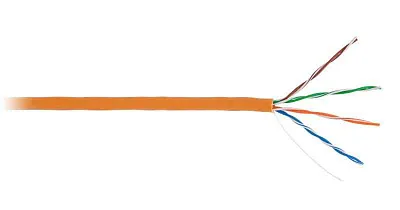 U/UTP 4 пары кат.5e класс D 100МГц ож BC чистая медь внутр. LSZH нг(B)-HF оранж. (уп.305м) NETLAN EC-UU004-5E-LSZH-OR