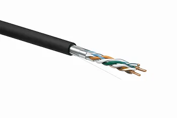 Кабель Кабель витая пара F/UTP 4х2х24AWG(0.48мм)+тросс кат.5E PE Fluke tested (м) TOKOV ELECTRIC TKE-C05-F/UTP-42-5E-305-ODC