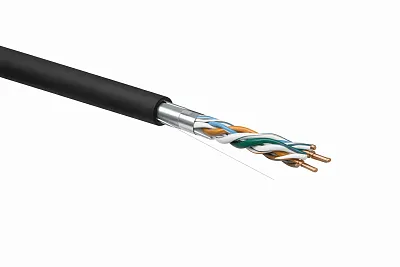 Кабель витая пара F/UTP 4х2х24AWG(0.48мм)+тросс кат.5E PE Fluke tested (м) TOKOV ELECTRIC TKE-C05-F/UTP-42-5E-305-ODC