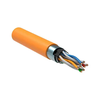 ITK Витая пара F/UTP кат.6 4x2x23AWG LSZH оранжевый (305м) | LC1-C604-327 | ITK