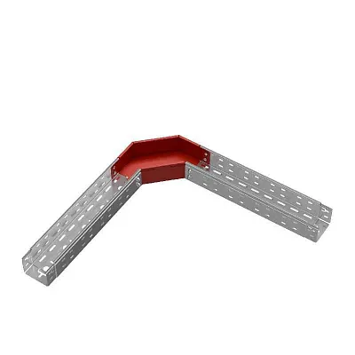 Угол для лотка горизонтальный 90град. 100х80 сталь 1мм "ПЛЮС" GLplus90-80-100 КМ PL0433 