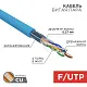 витая пара F/UTP, CAT 6, PVC, 4PR, 23AWG, INDOOR, SOLID, синий, 305 м, REXANT