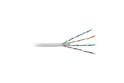 витая пара U/UTP кат.5E 4x2x24AWG solid LSZH нг(A)-HF UUTP4-C5E-S24-IN-LSZH-GY-305 сер. (м) Hyperline 42045