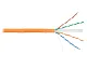U/UTP 4 пары кат. 6 LSZHнг(B)-HF Оранж. (уп.305м) NETLAN EC-UU004-6-LSZH-OR