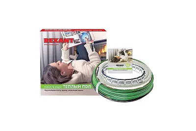 Комплект "Теплый пол" (кабель) двухжил. 150Вт 10м 0.9-1.2кв.м RND-10-150 в стяжку Rexant 51-0512-3