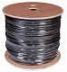 витая пара F/UTP, CAT 5e, PE, 4PR, 24AWG, OUTDOOR, SOLID, черный, с тросом, 305м, REXANT
