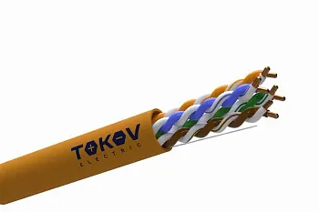 Кабель Кабель витая пара U/UTP 4х2х24AWG(0.48мм) кат.5E LSZH Fluke tested (м) TOKOV ELECTRIC TKE-C10-U/UTP-42-5E-305-LSZH