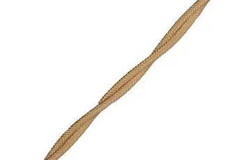 Провод ретро 2x1.5 матов. зол./песочн. (уп.50м) Bironi B1-424-719-50