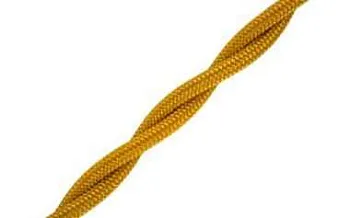 Провод ретро 2x2.5 глянец зол. (уп.50м) Bironi B1-425-079-50