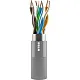 витая пара F/UTP кат.5E 4x2x24AWG solid LSZH FUTP4-C5E-S24-IN-LSZH-GY-305 сер. (уп.305м) Hyperline 45788