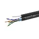 витая пара F/UTP кат.5E 4x2x24AWG solid CU PE Outdoor Standard трос черн. (м) SUPRLAN 01-1026-1