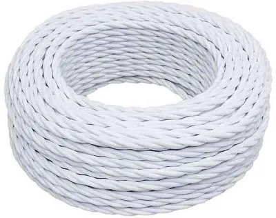 Провод ретро 3x1.5 матов. бел. (уп.20м) Bironi B1-434-71-20