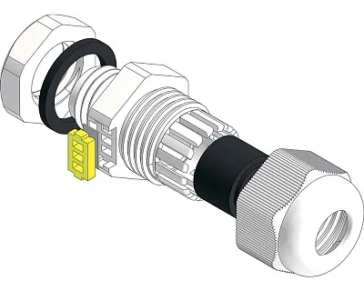 ВКД-ПР-М16-10-L9 IP68 серый ГОФРОМАТИК 