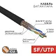 витая пара SF/UTP, CAT 5e, PE, 4PR, 24AWG, OUTDOOR, SOLID, черный, 305м, REXANT