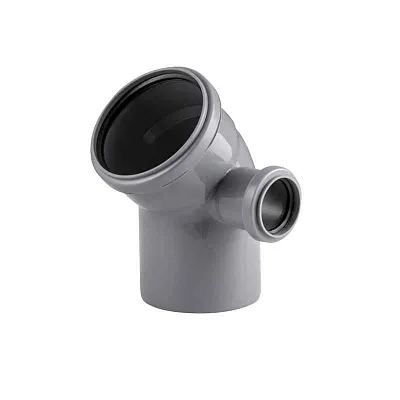 Отвод правый ВК ПП 110/50х45 сер. RTP 36684 