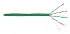 Кабель витая пара U/UTP, CAT 5e, PVC, нг(A)-LSLTx, 4x2x0,52мм, 24AWG, INDOOR, SOLID, зеленый, 305м, РФ REXANT