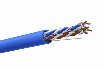 Кабель витая пара U/UTP 4х2х24AWG(0.51мм) кат.5E PVC TOKOV PRO Fluke tested (м) TOKOV ELECTRIC TKP-C06-U42-5E-305-PVC