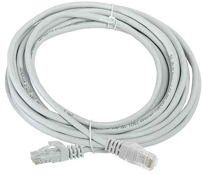 Патч-корд кат.5E UTP 5м сер. GENERICA PC01-C5EU-5M-G 